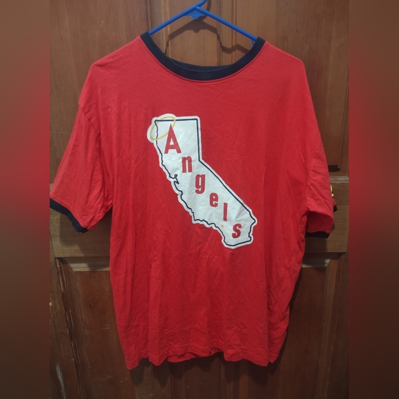 Angels Other - Angel's Ohtani 17 Baseball Sports Team California Red Oversized Cotton Shirt XL